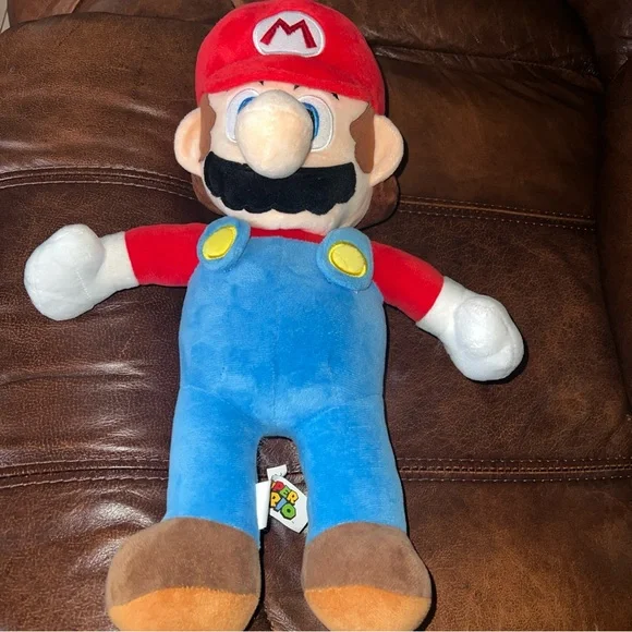 Nintendo Mario Stuffed Plush Animal Super Mario Brothers Figure Toy 16” Tall - Picture 2 of 4